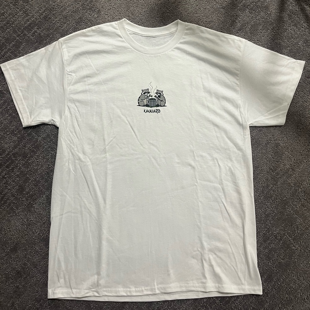 White KAYYARD “Racoon” Graphic Tee